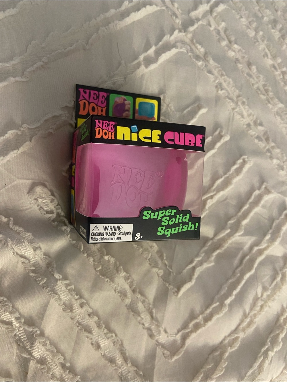 Nee Doh Nice Cube Super Solid Squish Toy - Purple (very light purple)